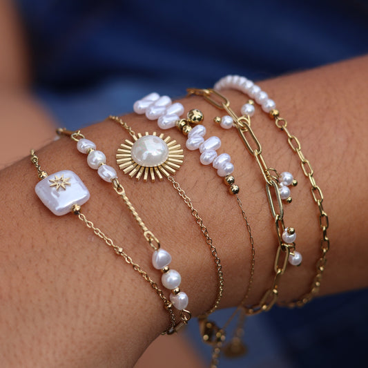 Lot 6 bracelets Ambre
